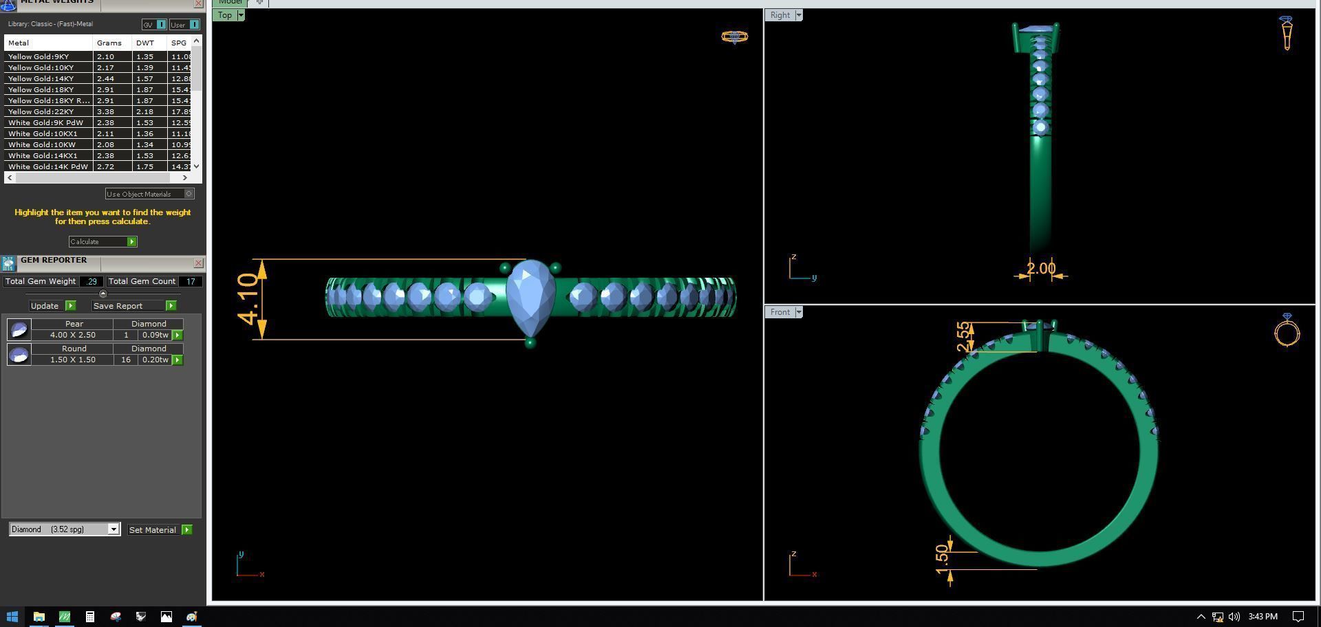 Light Weight Ring 3d Model and Render 35 3D print model_10