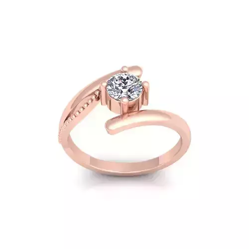 Woman Engagement Ring 3d Model and Render 10