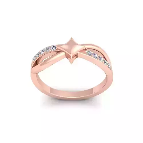 Woman Engagement Ring 3d Model and Render 11