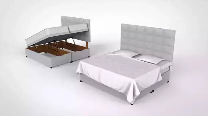 Hygena Lavendon bed 3D model