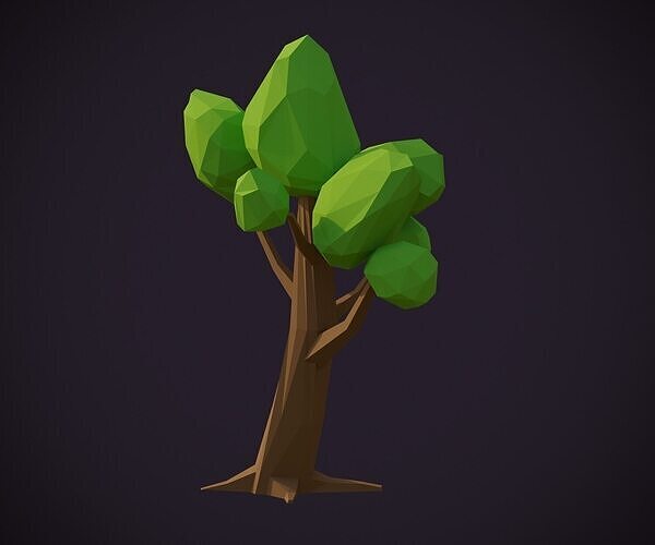 Low-poly Tree Model 001 Low-poly 3D model