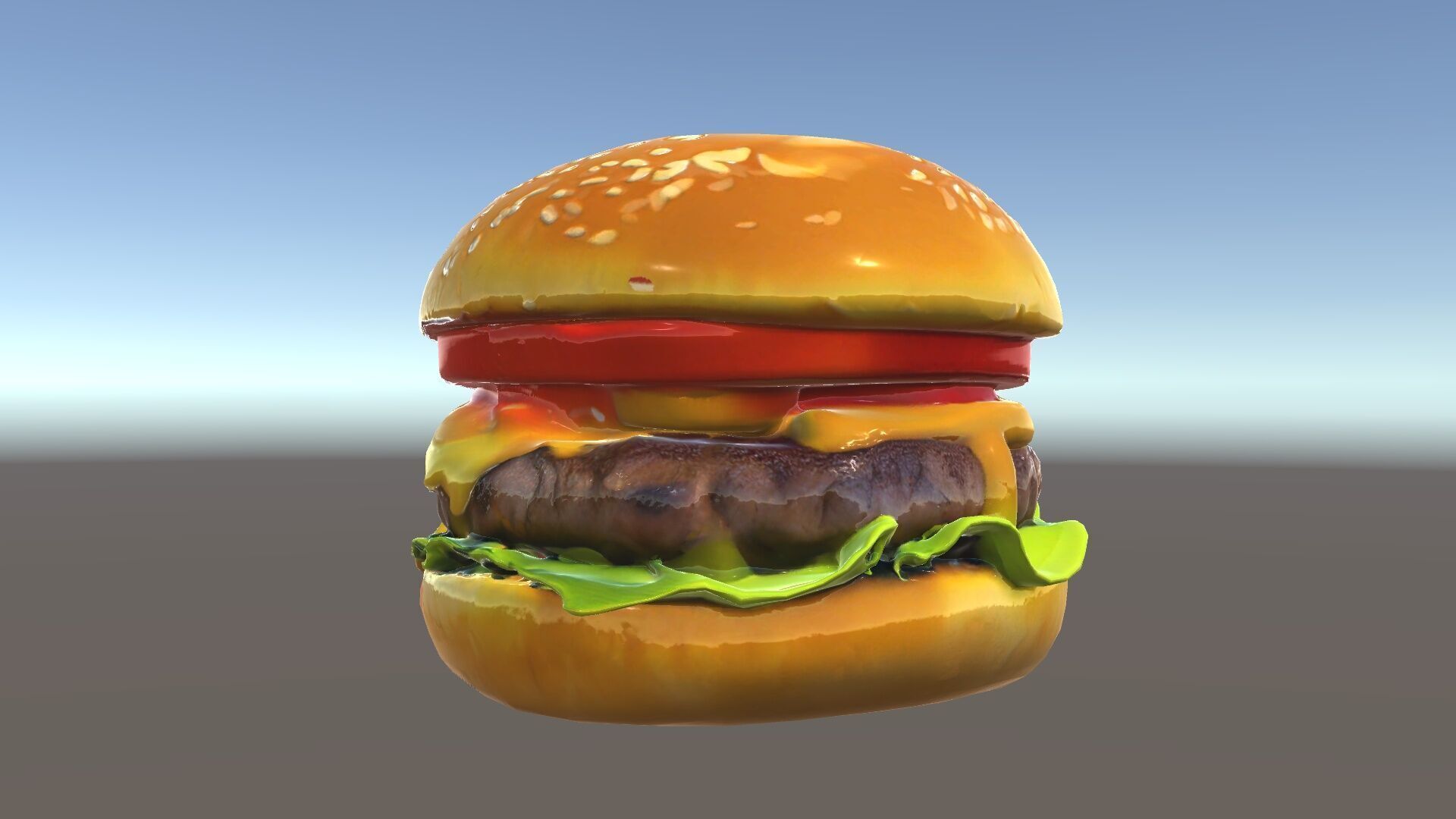 Deluxe Cheeseburger Model Pack for Rendering and Games Low-poly 3D model_33