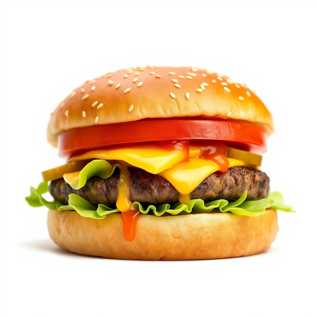 Deluxe Cheeseburger Model Pack for Rendering and Games Low-poly 3D model_2