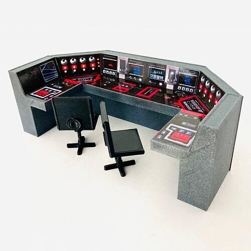 Endor Bunker Control Room Computer Set 3D print model