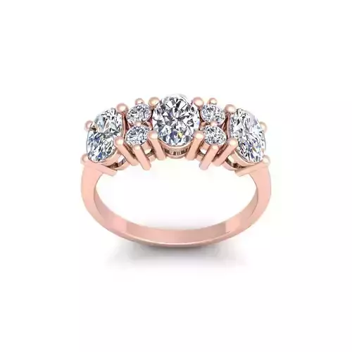 Woman Engagement Ring 3d Model and Render 26