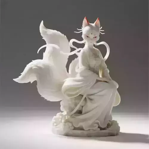 915 Fox Spirit Woman in Pu Song Ling Style  beast