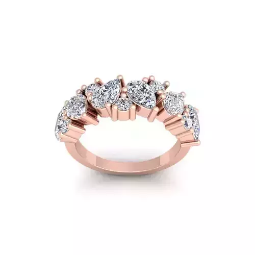 Woman Engagement Ring 3d Model and Render 29