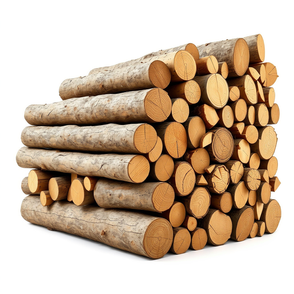 Stacked Firewood Model Pack  Realistic D Wood Logs Collection Low-poly 3D model_2