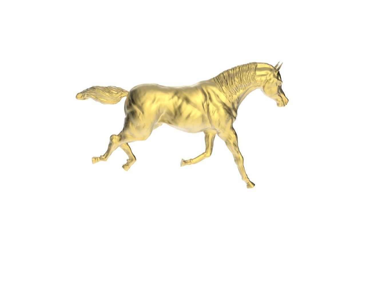 Arabic Horse in galloping position 3D print model_3