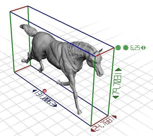 Arabic Horse in galloping position 3D print model_6