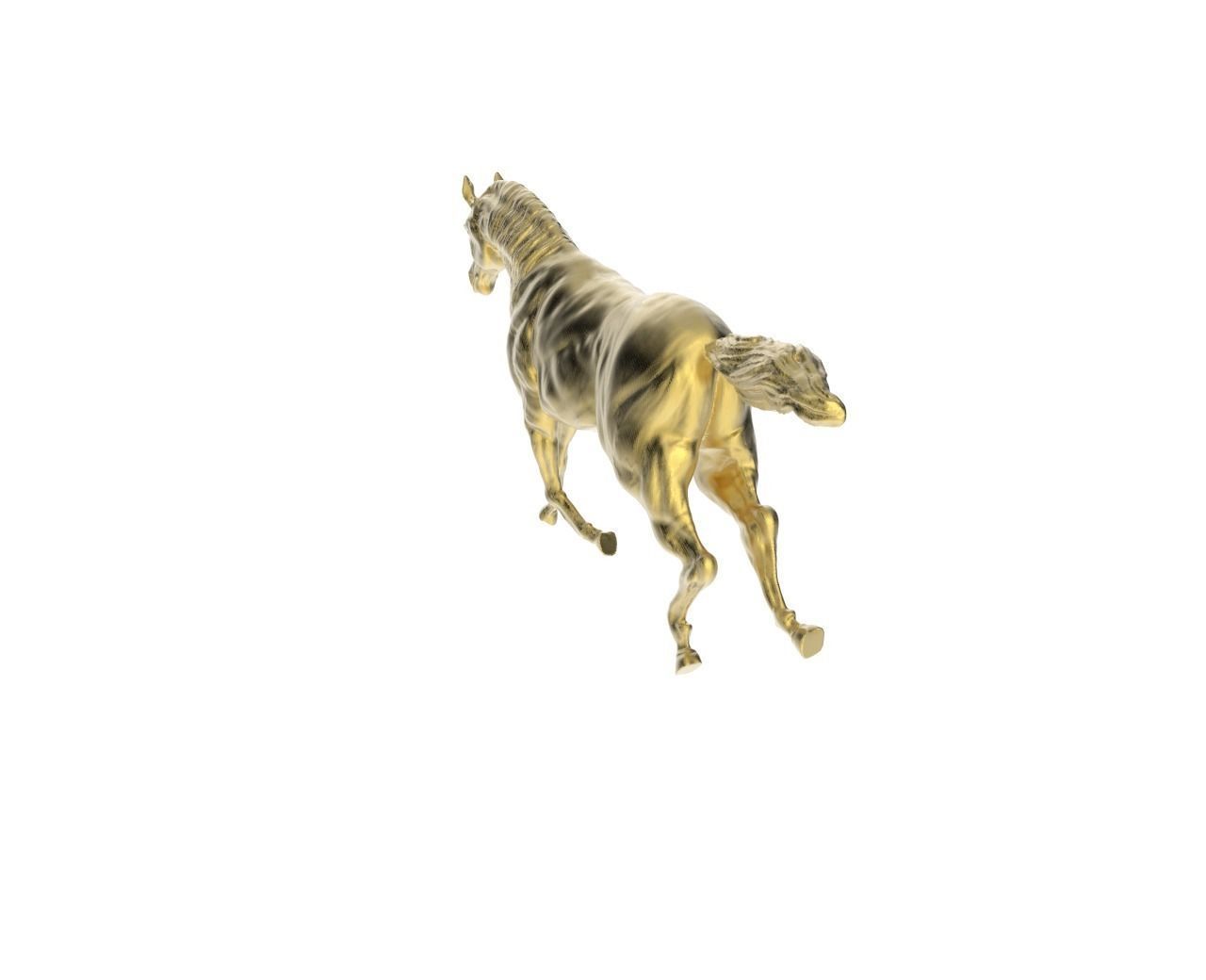 Arabic Horse in galloping position 3D print model_1