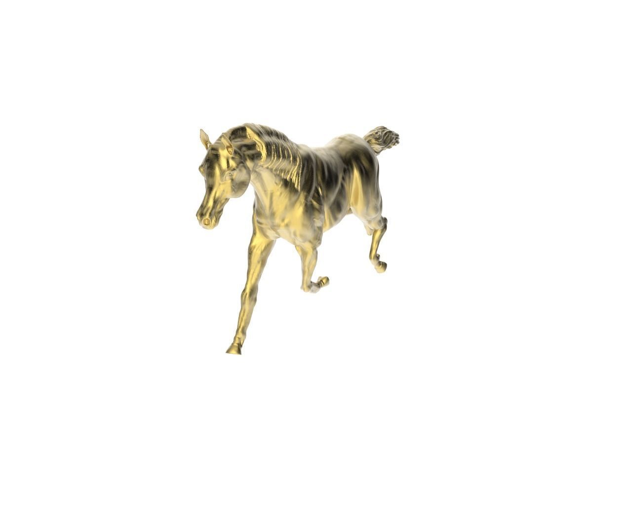 Arabic Horse in galloping position 3D print model_5