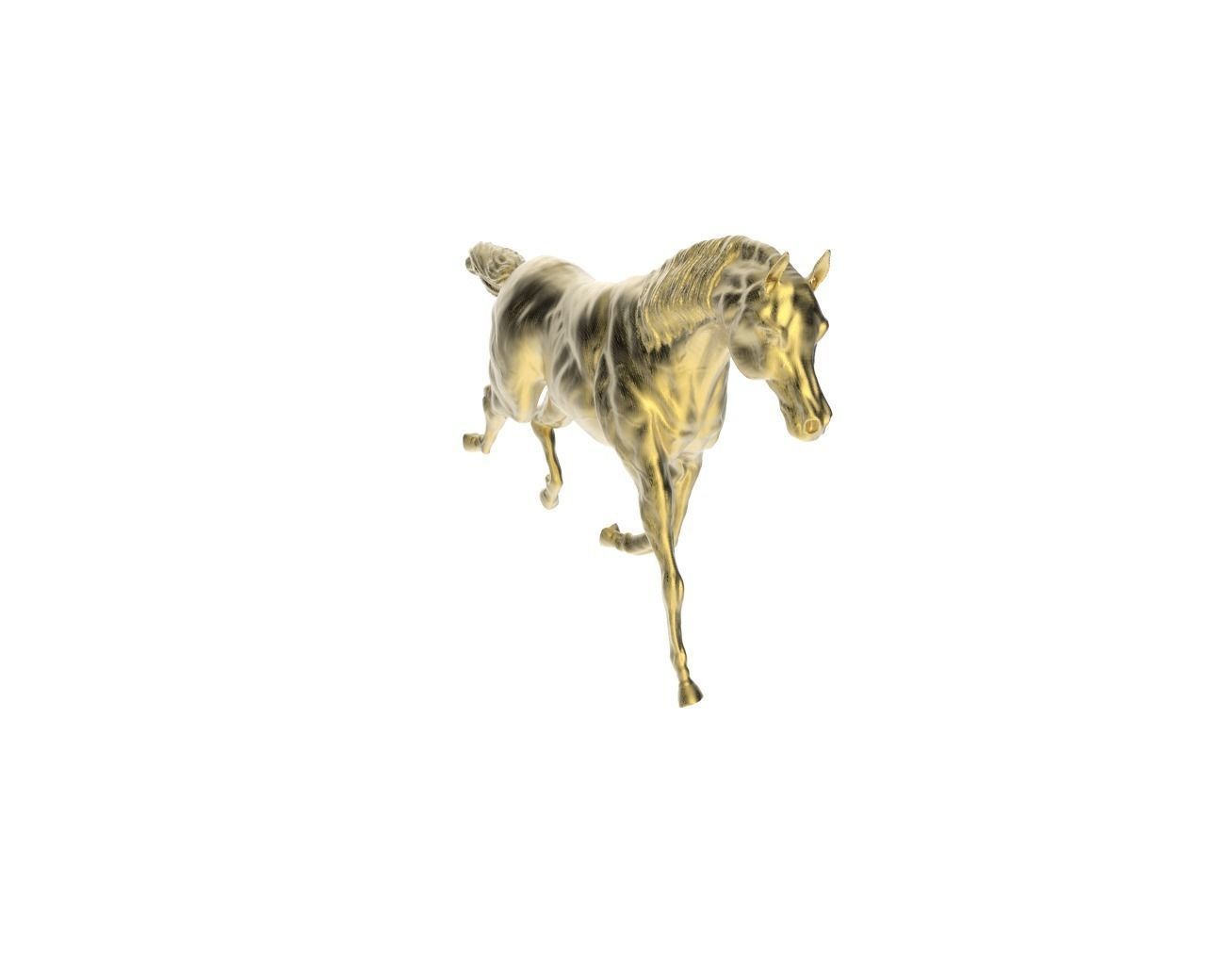 Arabic Horse in galloping position 3D print model_4