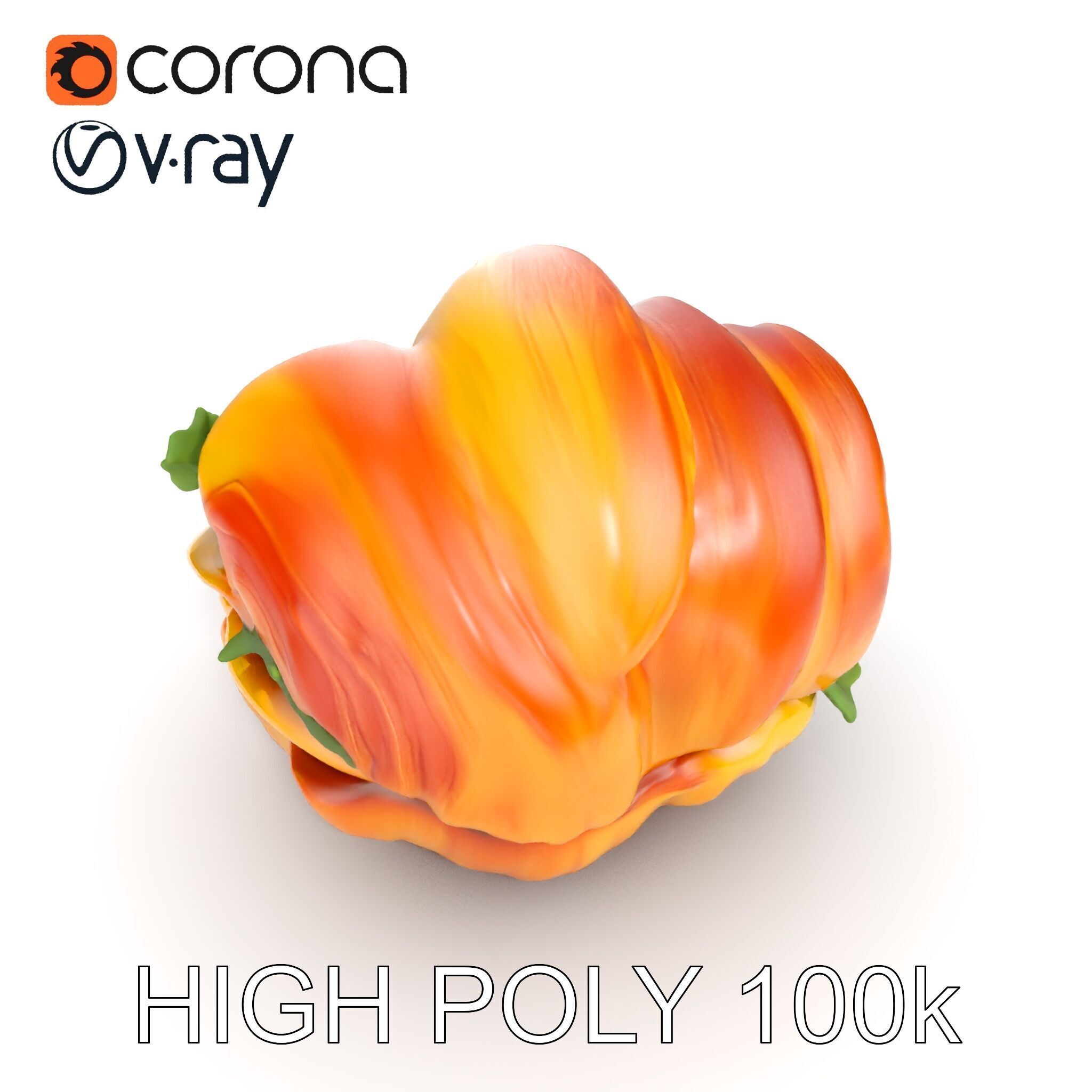 Croissant Sandwich D Model Pack Low-poly 3D model_21