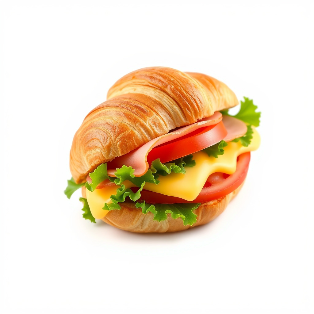 Croissant Sandwich D Model Pack Low-poly 3D model_2