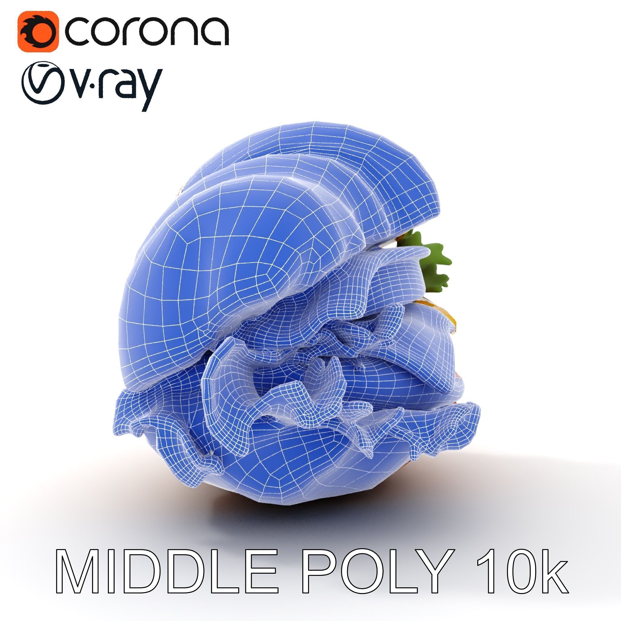 Croissant Sandwich D Model Pack Low-poly 3D model_30