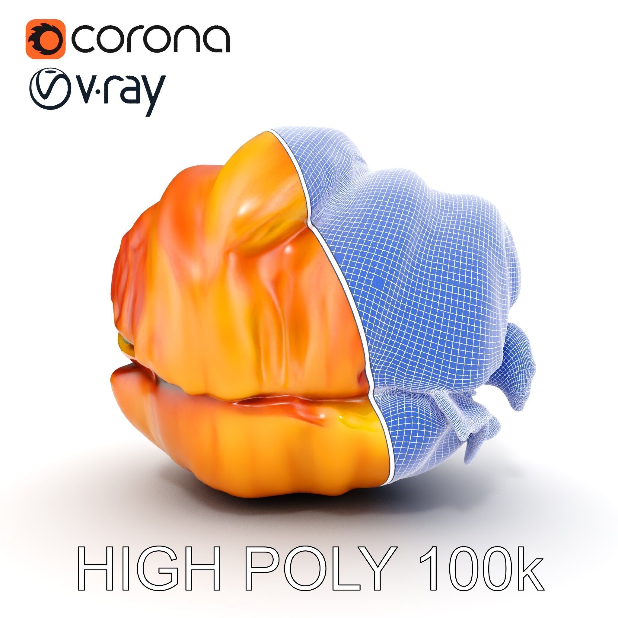 Croissant Sandwich D Model Pack Low-poly 3D model_35