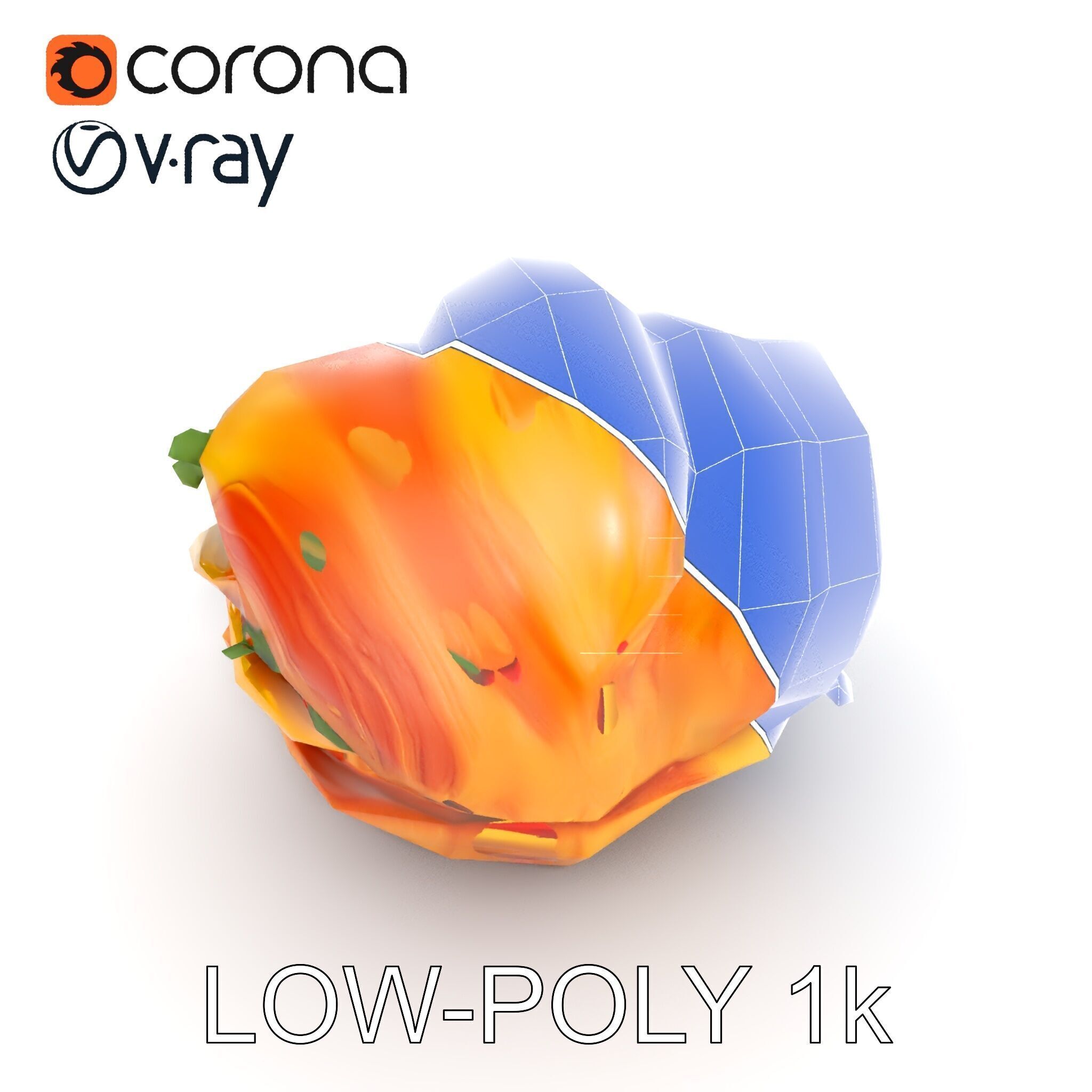 Croissant Sandwich D Model Pack Low-poly 3D model_23