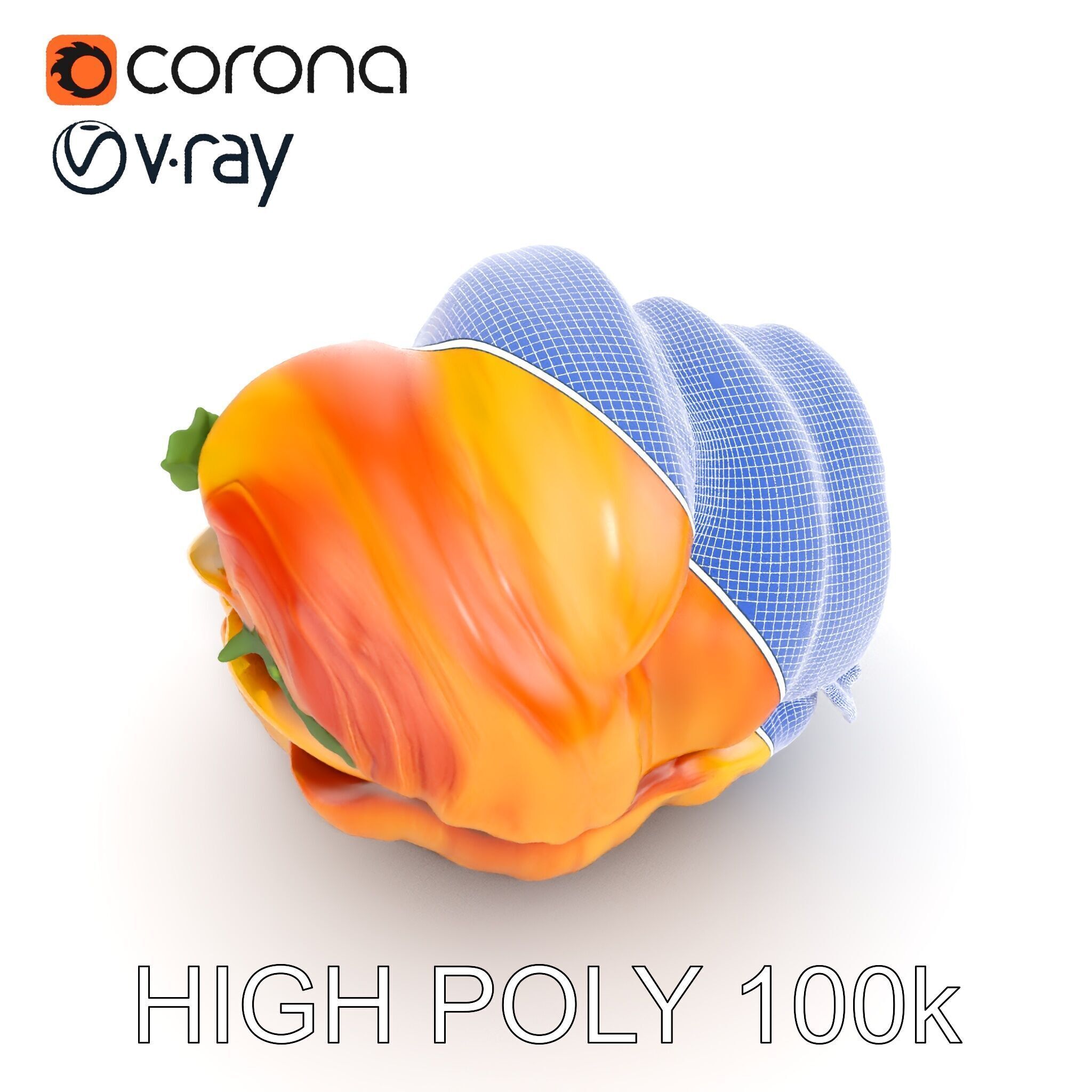 Croissant Sandwich D Model Pack Low-poly 3D model_15