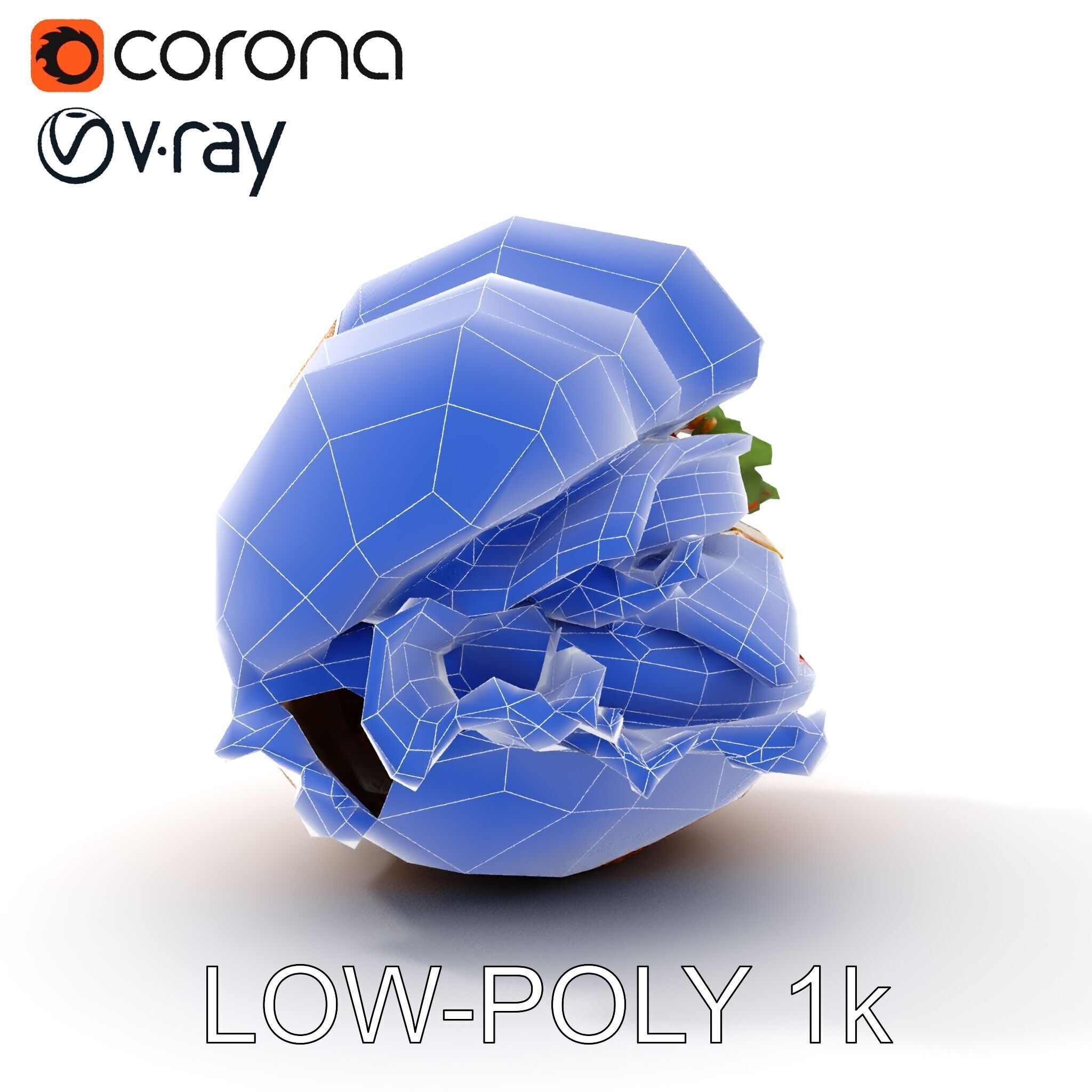 Croissant Sandwich D Model Pack Low-poly 3D model_14