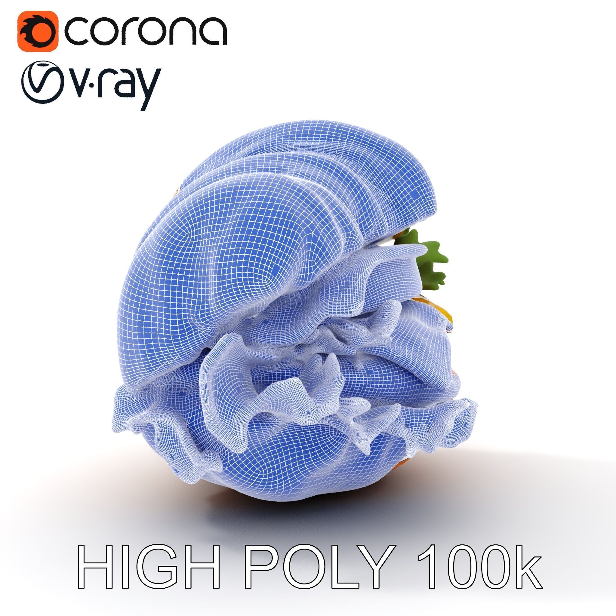 Croissant Sandwich D Model Pack Low-poly 3D model_32