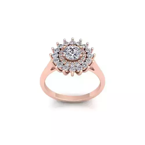 Woman Engagement Ring 3d Model and Render 31