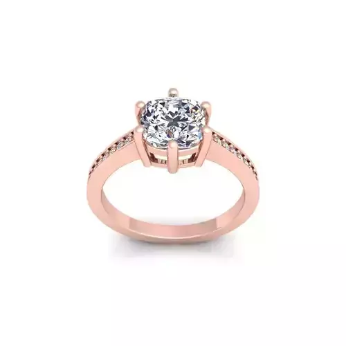 Woman Engagement Ring 3d Model and Render 30