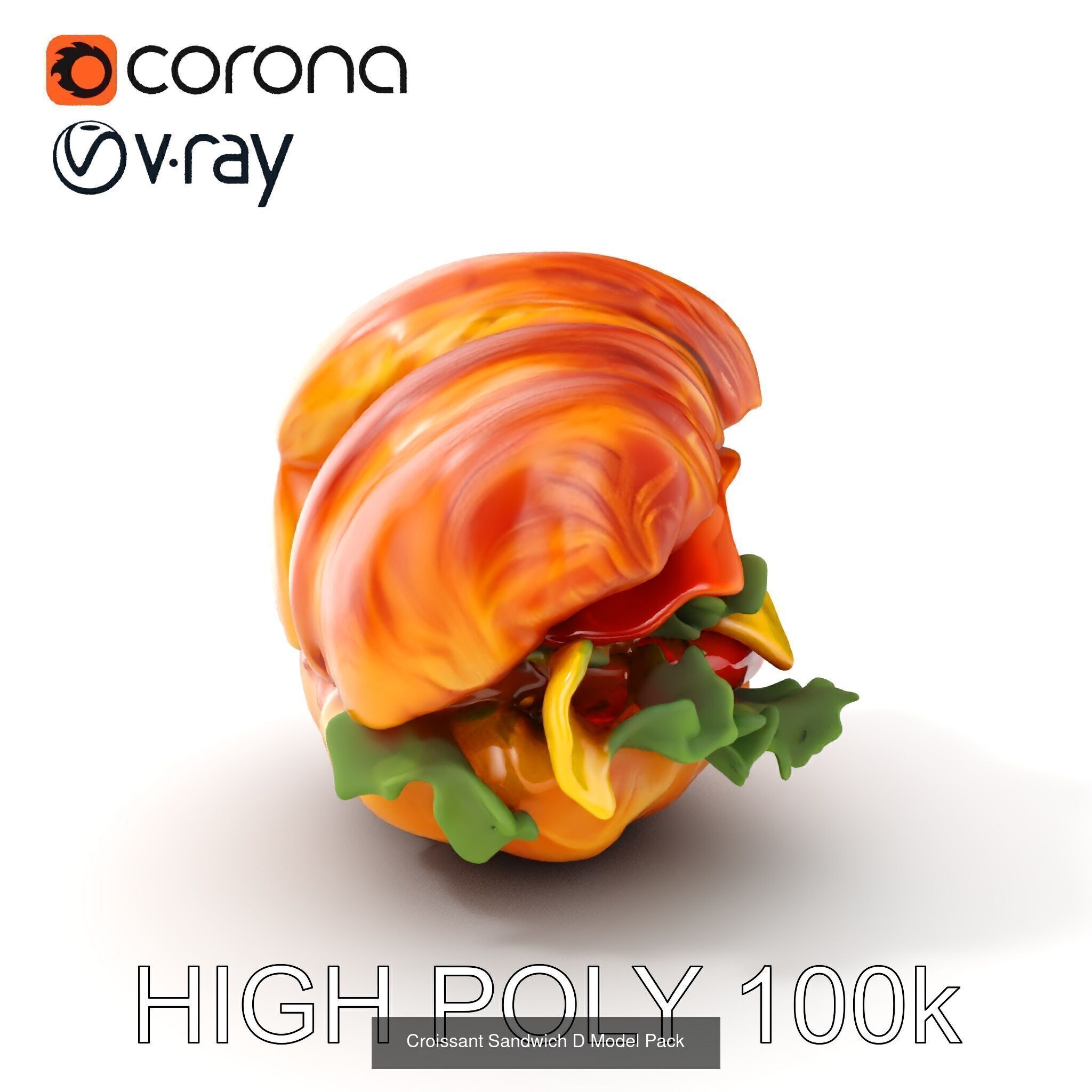 Classic Sandwich Models Pack 3D Model Collection_28