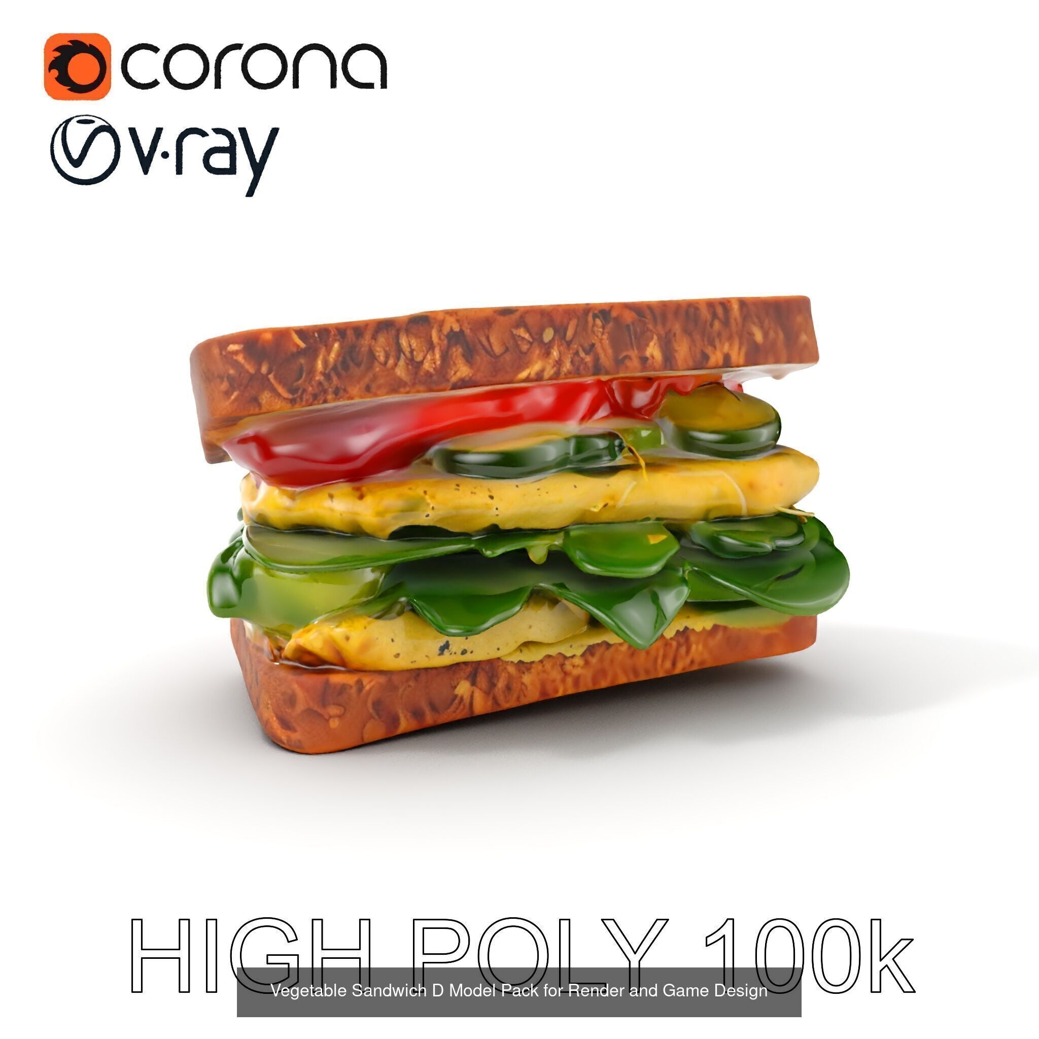 Classic Sandwich Models Pack 3D Model Collection_15