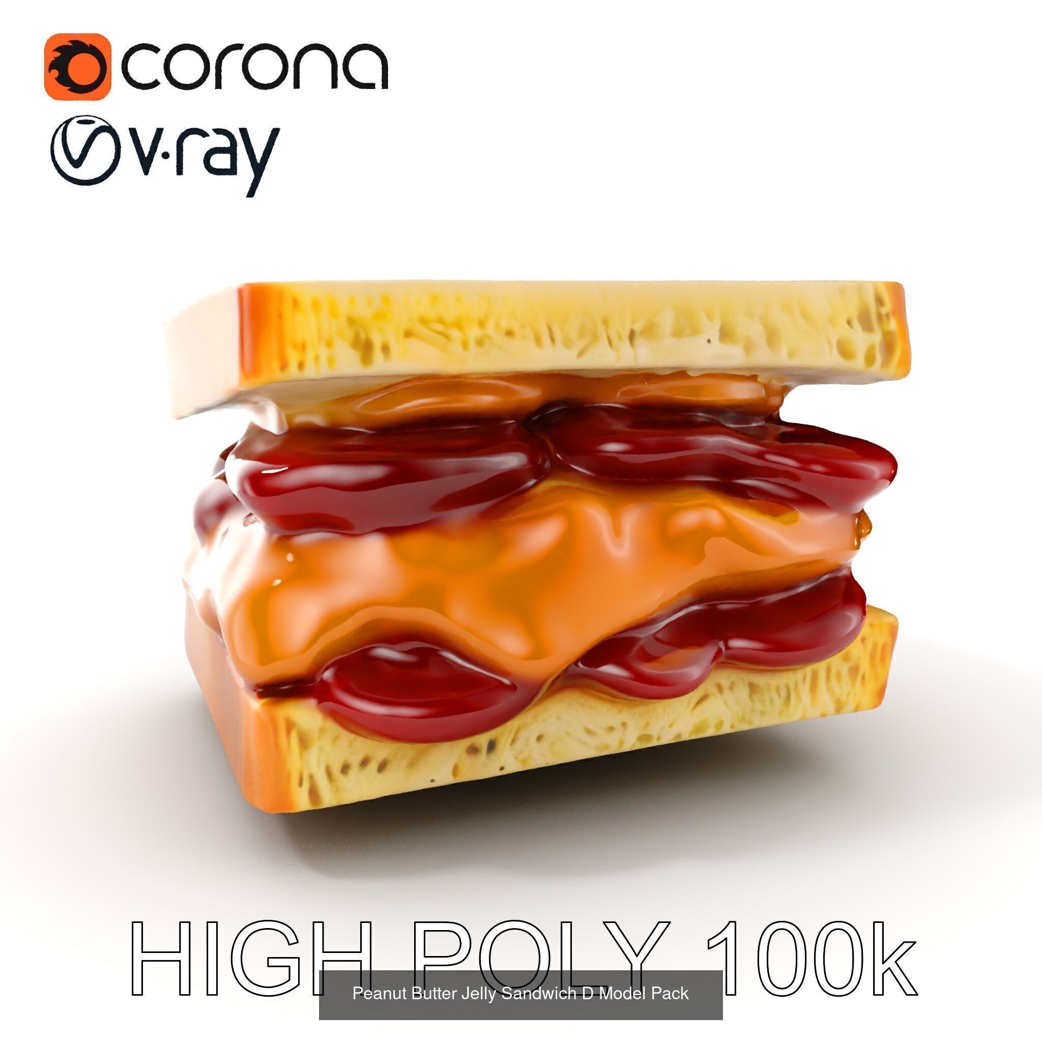 Classic Sandwich Models Pack 3D Model Collection_26