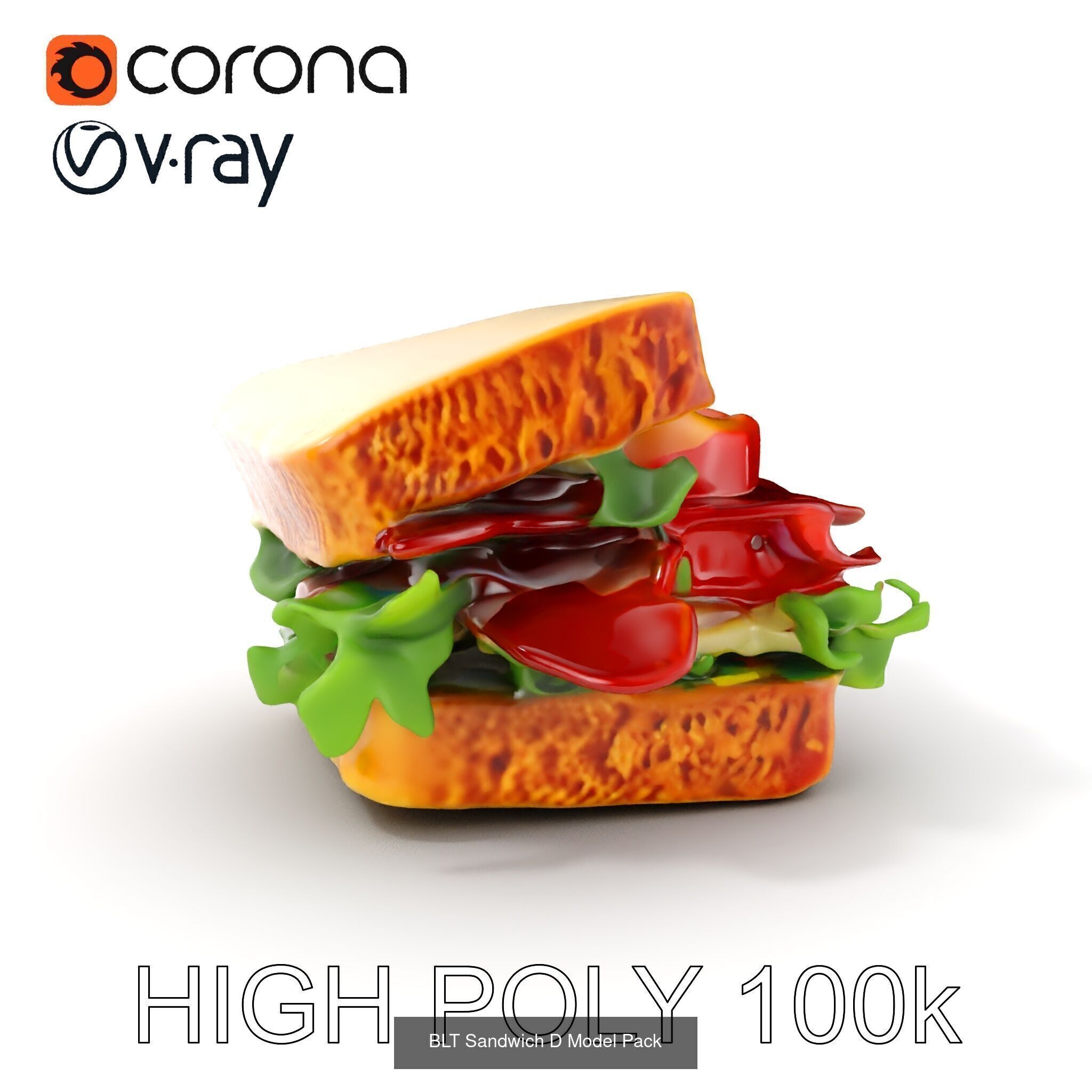 Classic Sandwich Models Pack 3D Model Collection_17