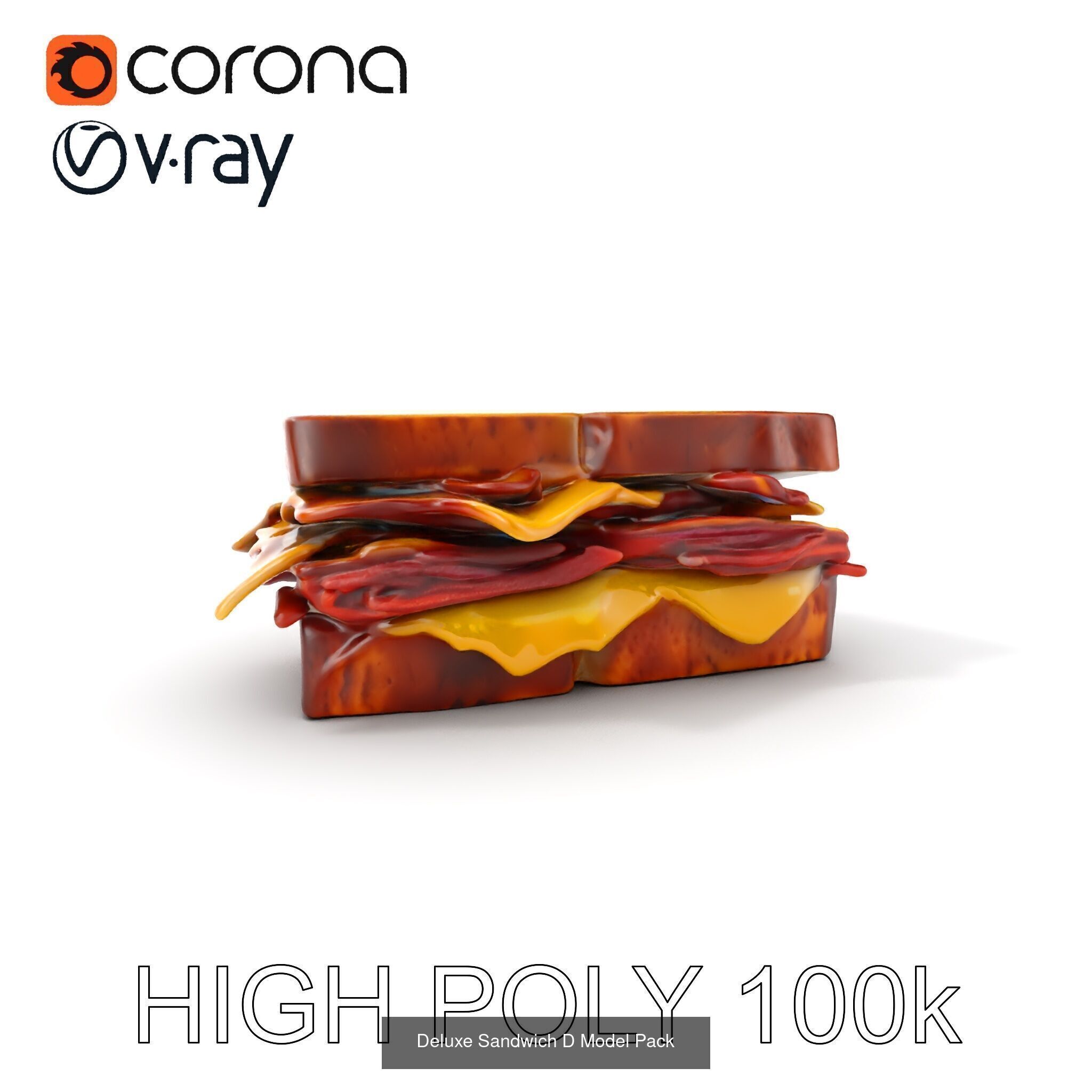 Classic Sandwich Models Pack 3D Model Collection_24