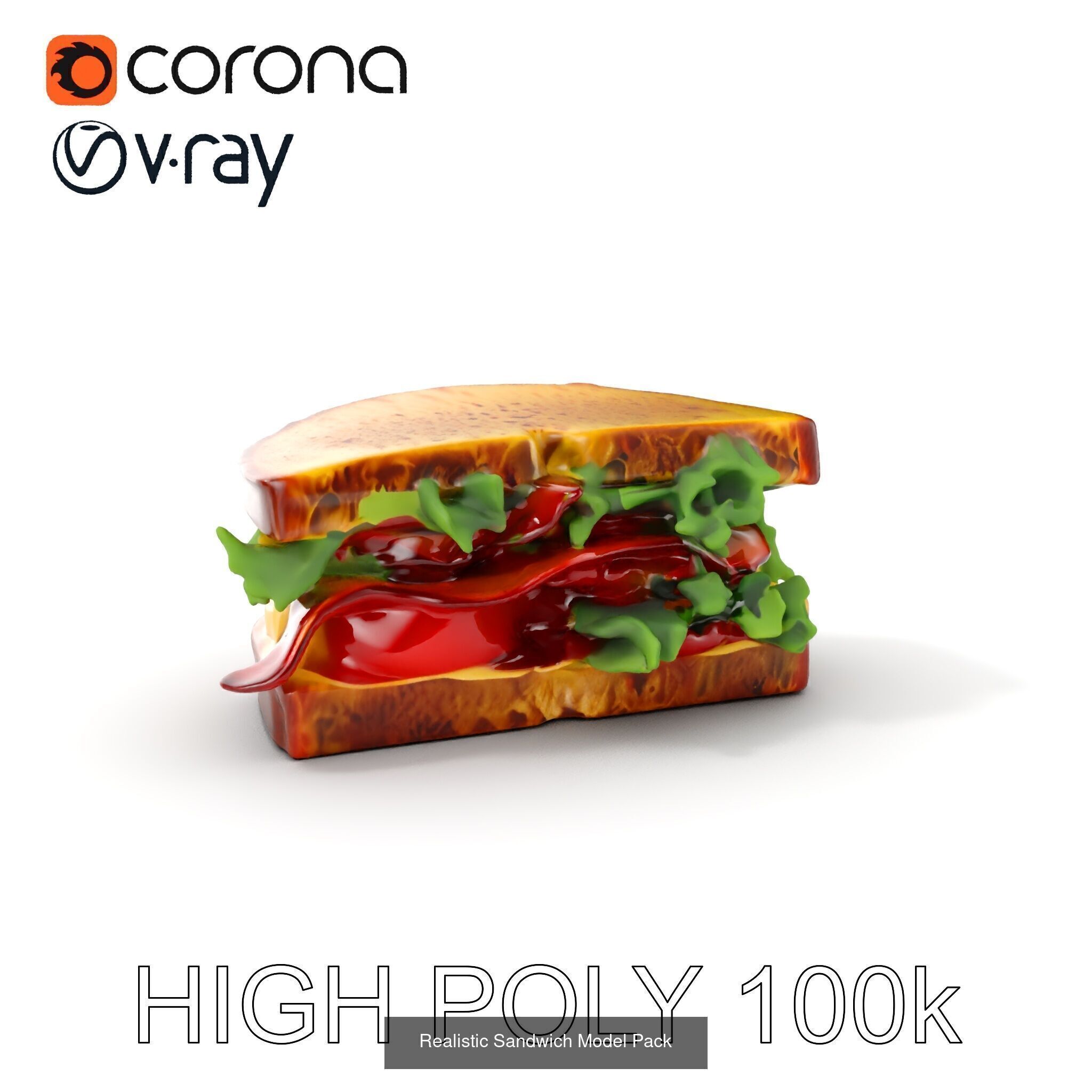 Classic Sandwich Models Pack 3D Model Collection_22