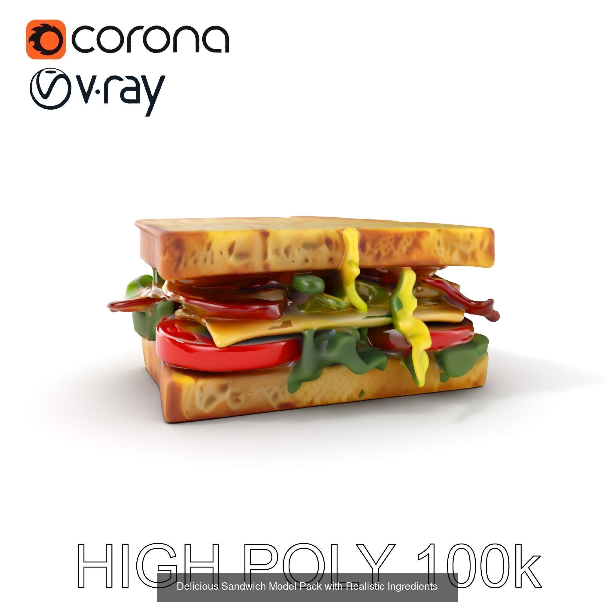 Classic Sandwich Models Pack 3D Model Collection_20