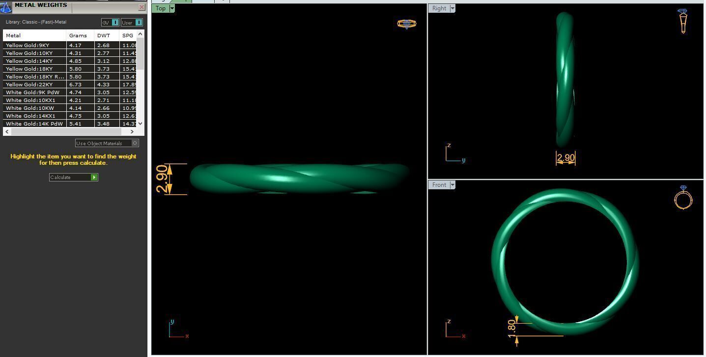 Light Weight Ring 3d Model and Render 19 3D print model_12