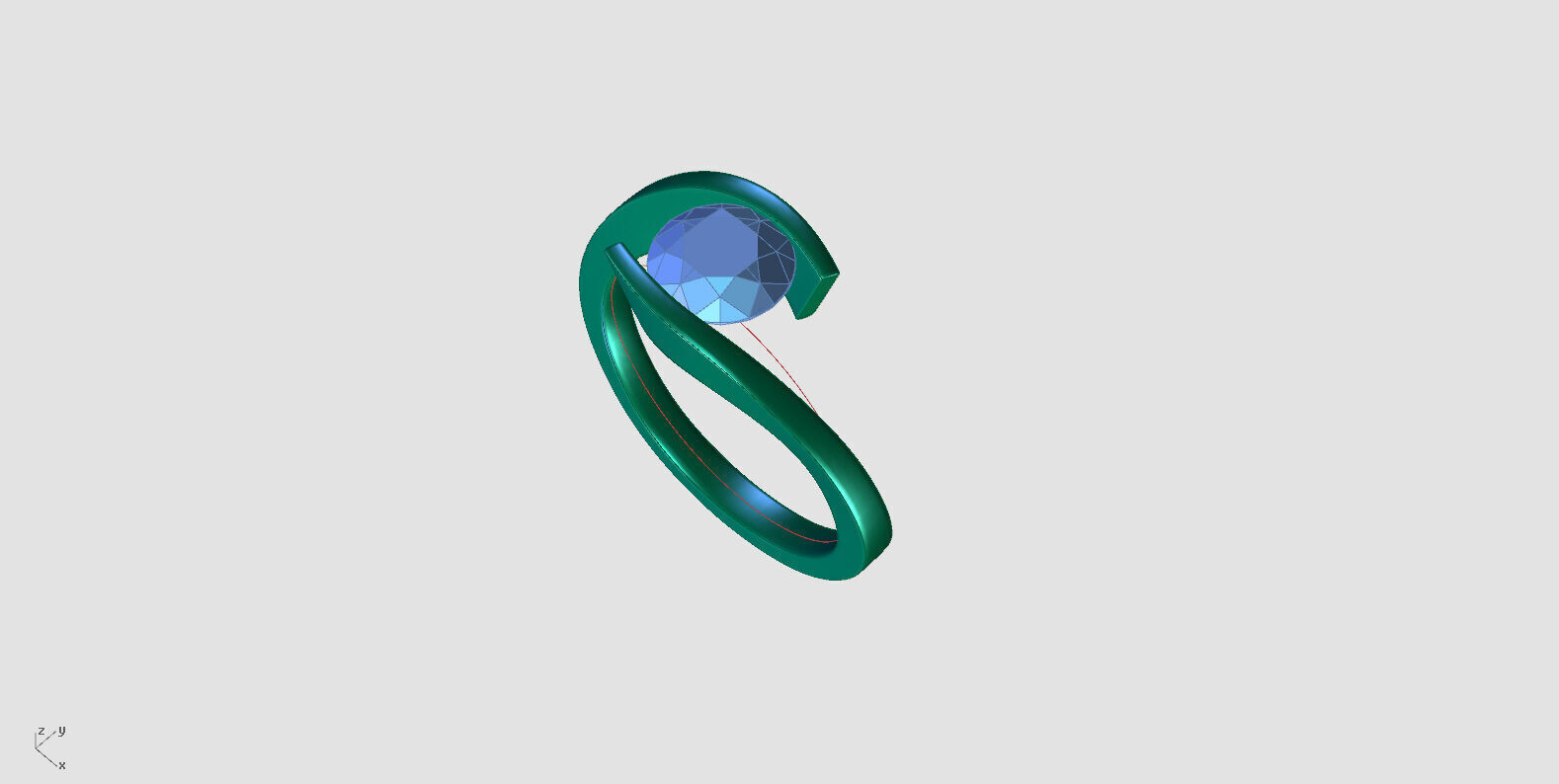 zdr0290 shadow ring 3D print model_7