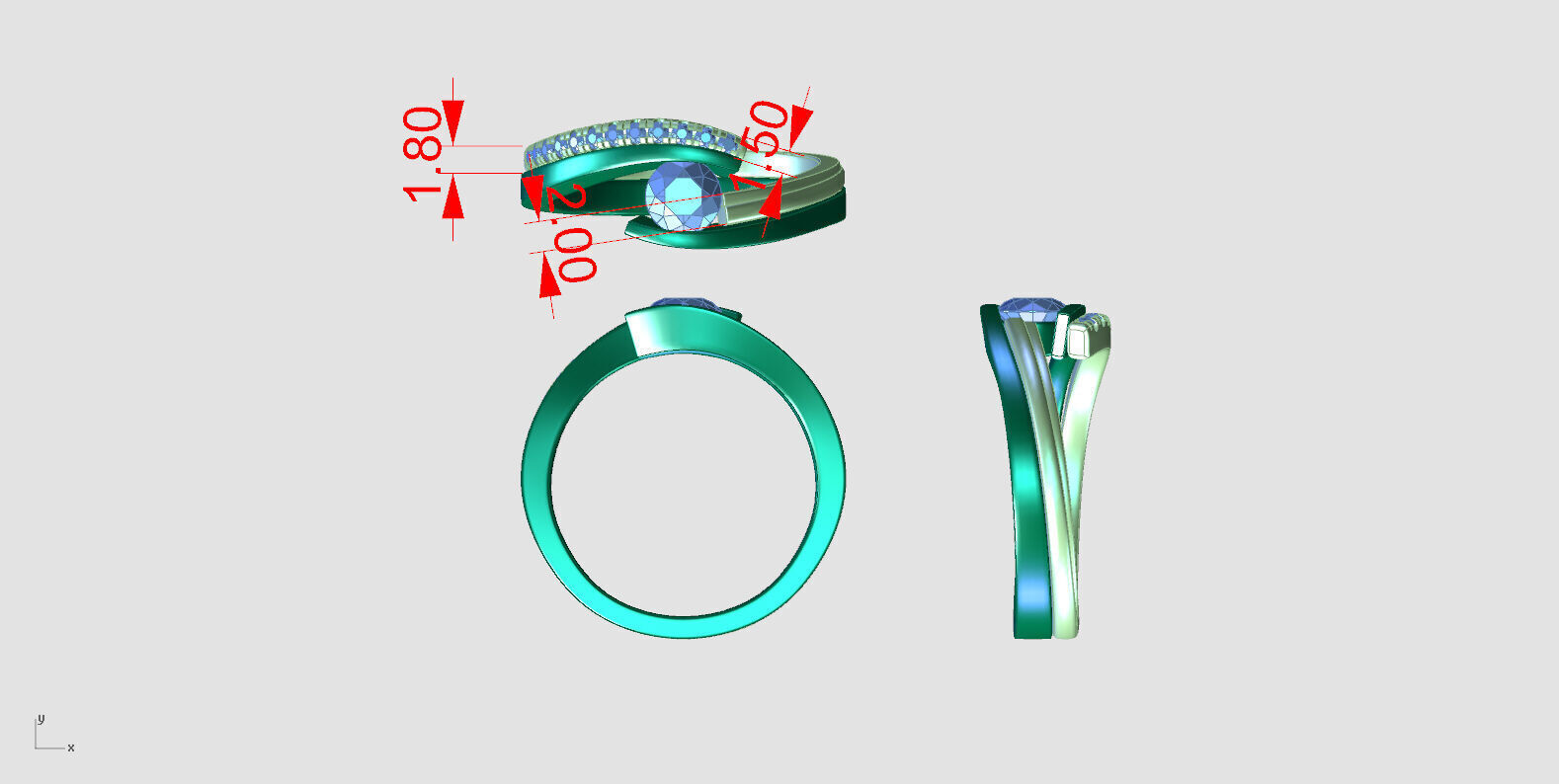 zdr0290 shadow ring 3D print model_10
