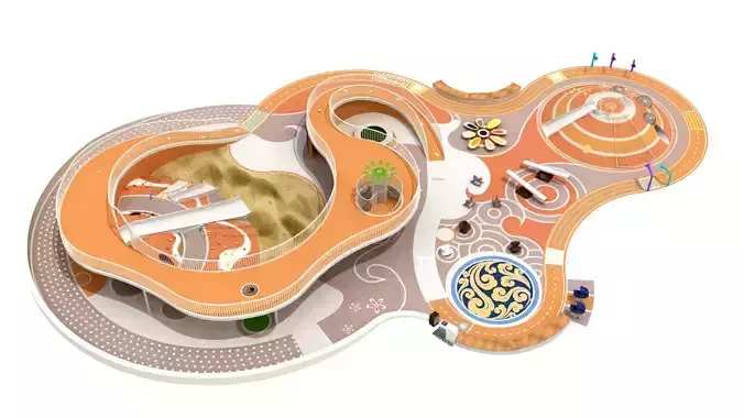 Outdoor theme amusement park