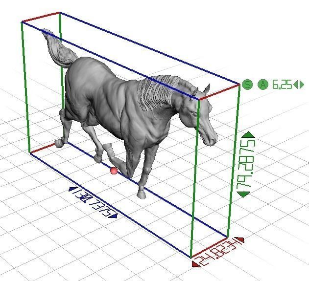 Arabic Horse in galloping position 3D print model_6