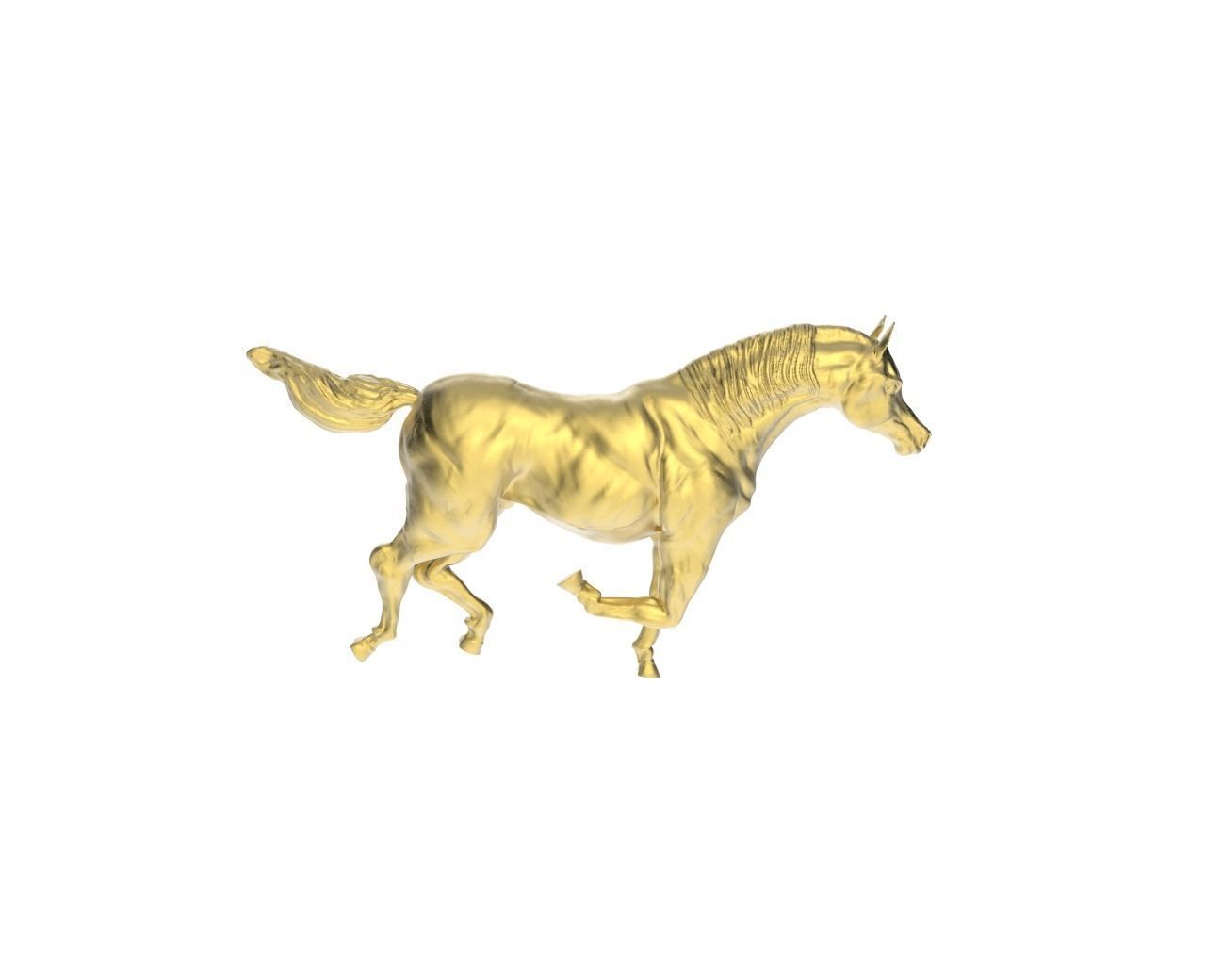 Arabic Horse in galloping position 3D print model_3