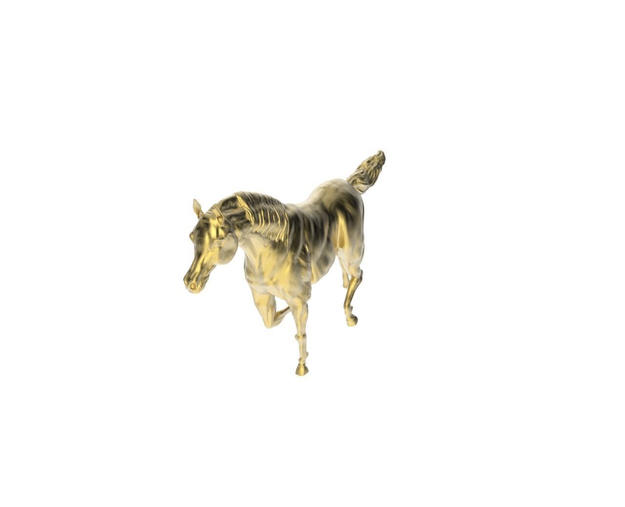 Arabic Horse in galloping position 3D print model_5