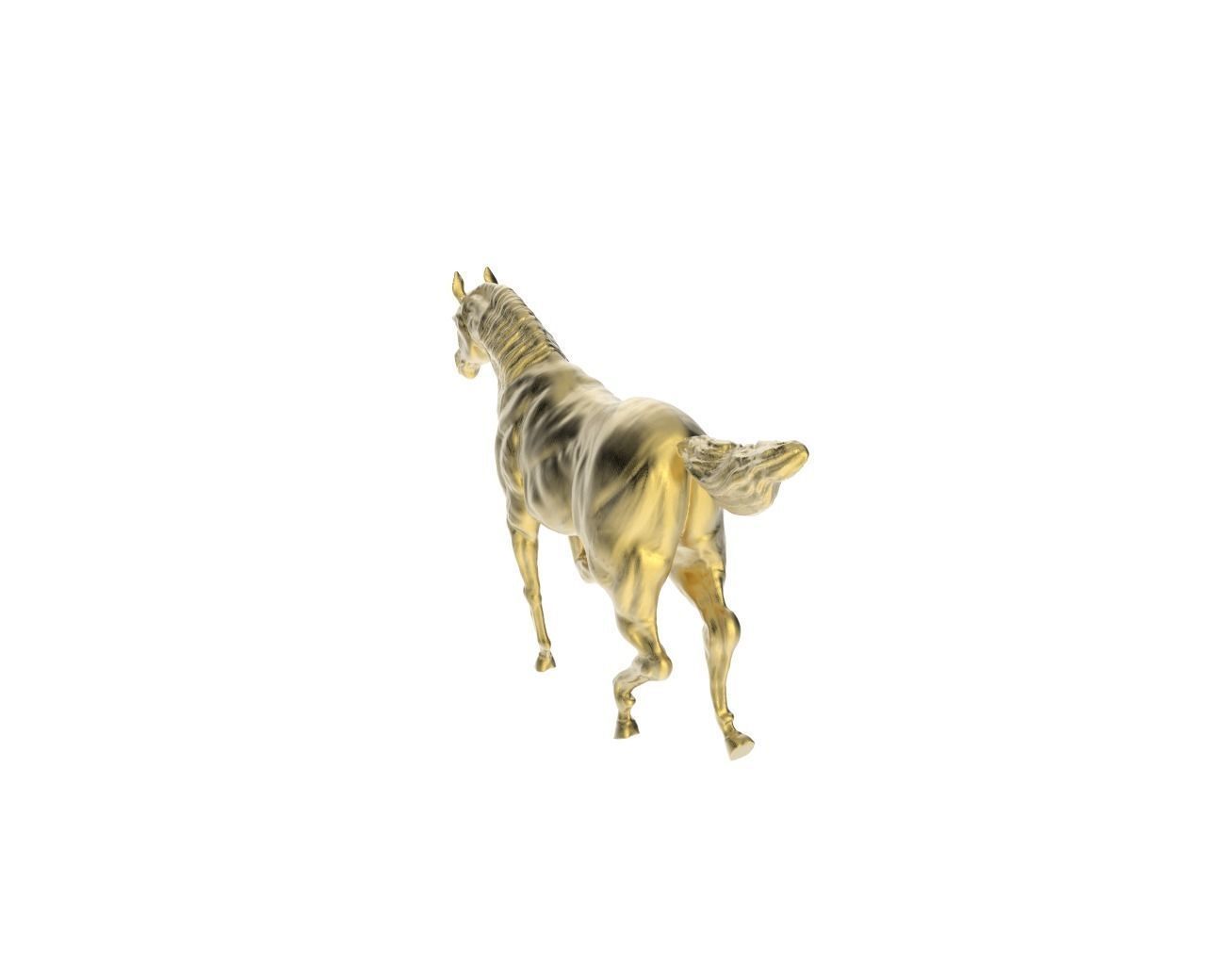 Arabic Horse in galloping position 3D print model_1