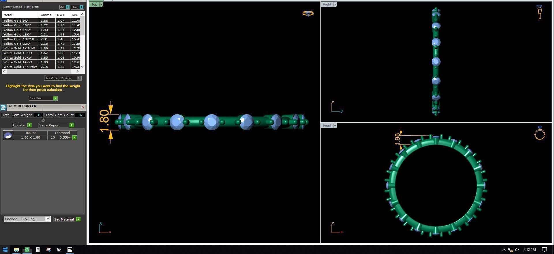 Light Weight Ring 3d Model and Render 4 3D print model_12