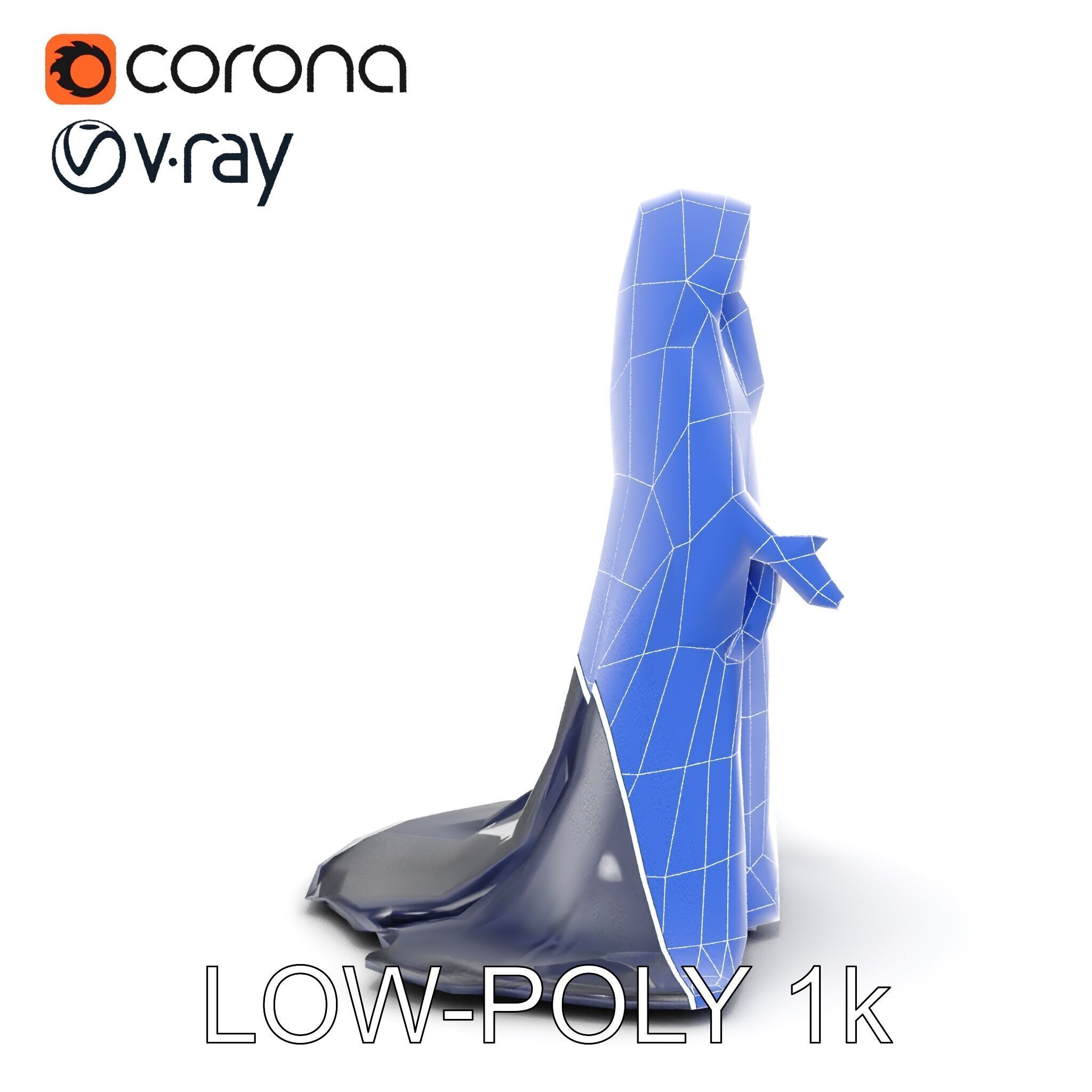 Elder Wizard Rigged and Animated Character Model for Games Low-poly 3D model_31