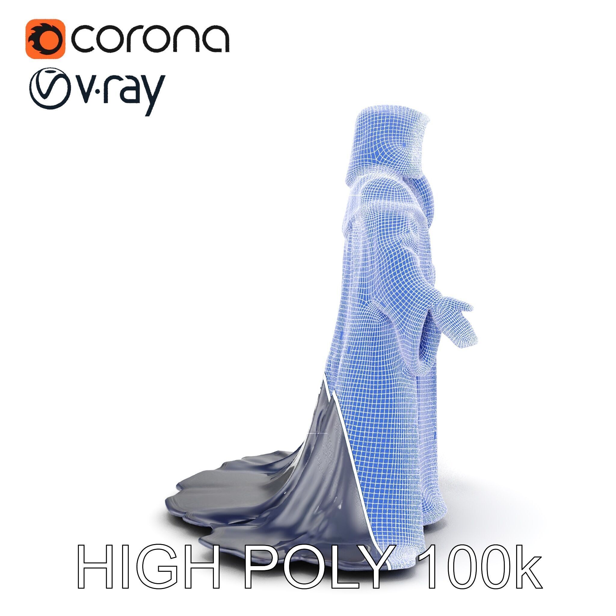 Elder Wizard Rigged and Animated Character Model for Games Low-poly 3D model_29