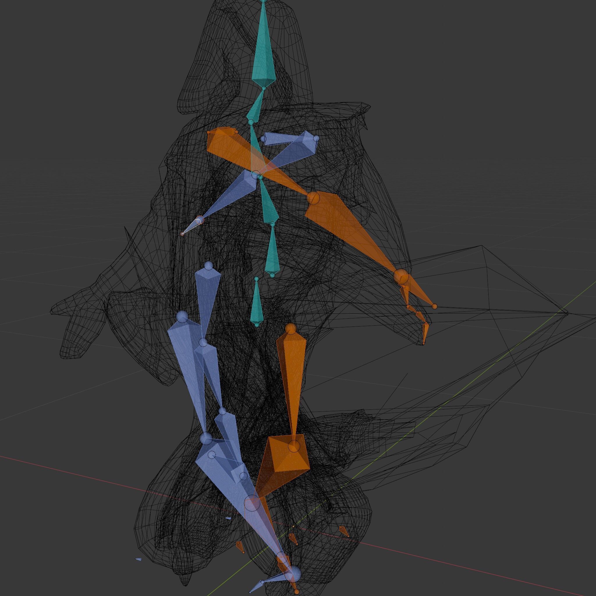 Elder Wizard Rigged and Animated Character Model for Games Low-poly 3D model_6