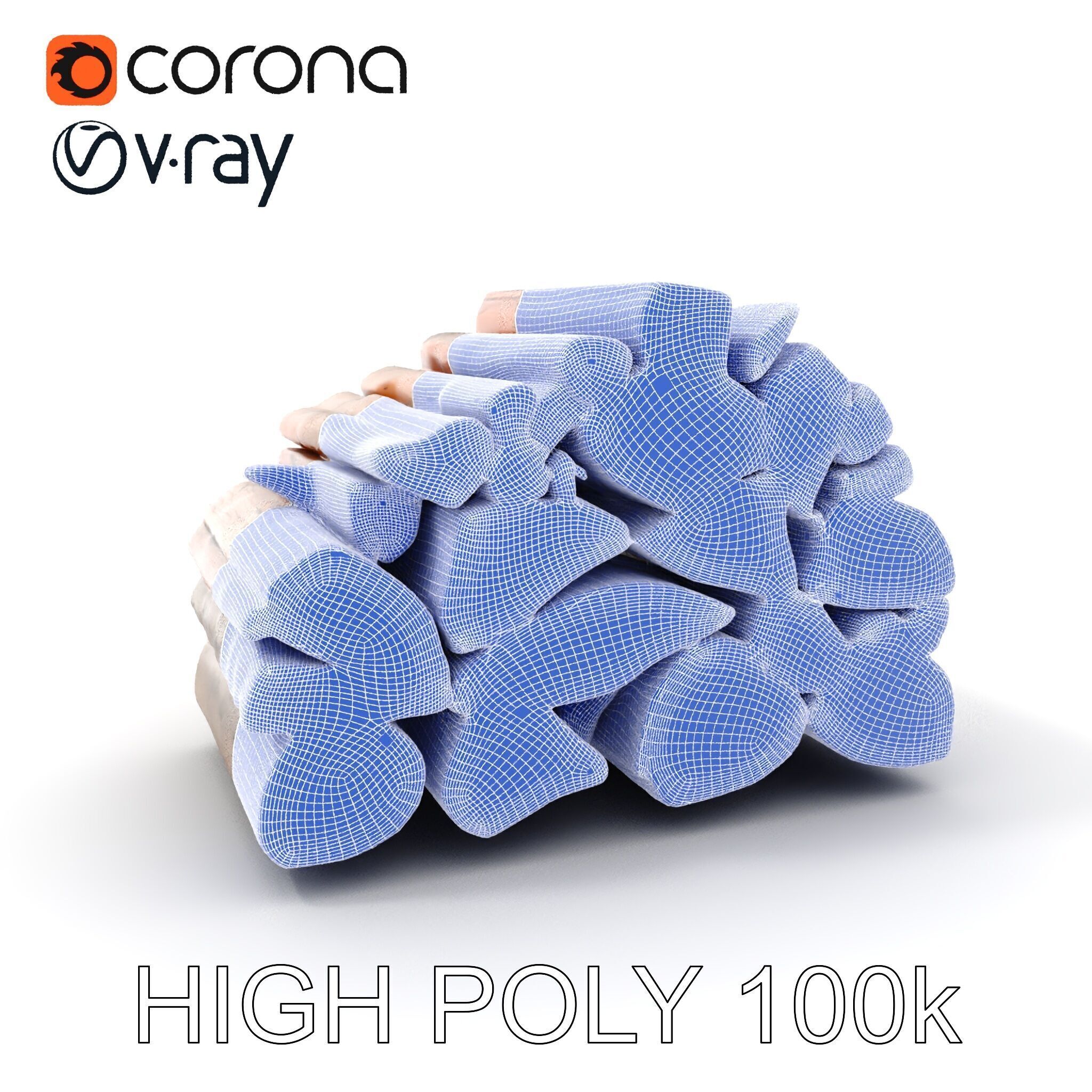 Stacked Firewood Model Pack Detailed D Assets for Various Ap... Low-poly 3D model_4