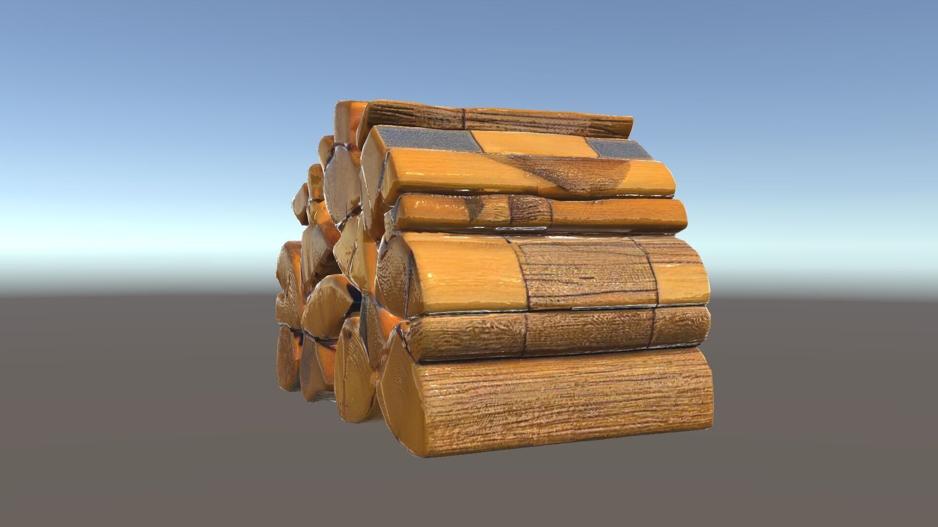 Stacked Firewood Model Pack Detailed D Assets for Various Ap... Low-poly 3D model_33
