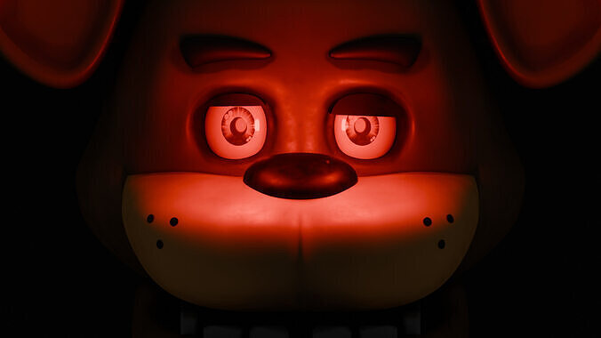 Freddy Fazbear Head High Poly plus Render FNAF 3D model