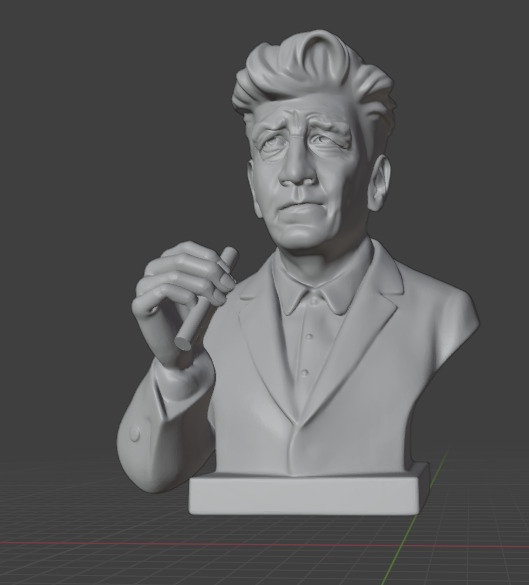 David Lynch 3D print model_7